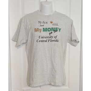 VTG UCF "My Son and My Money Go To UCF" Single Stitch T-Shirt Large